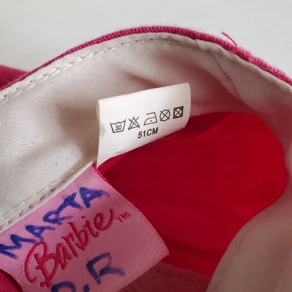 Vintage 90's Pink Barbie Kids Hat - Picture 6 of 7